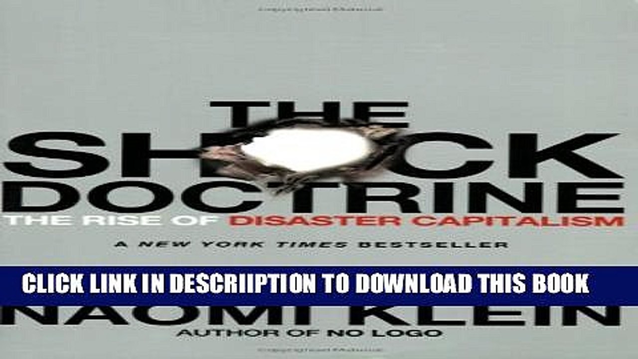 [PDF] The Shock Doctrine: The Rise of Disaster Capitalism Popular Colection