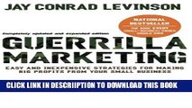 [PDF] Guerilla Marketing: Easy and Inexpensive Strategies for Making Big Profits from Your Small
