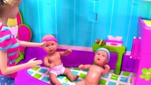 Baby Doll Potty Training - Barbie baby dolls eat & poop fun potty toy