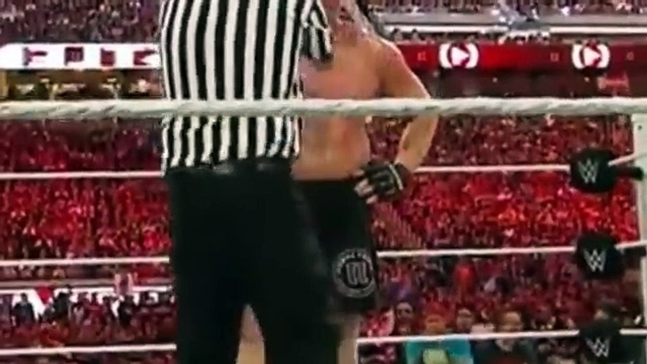 Roman Reigns vs Brock Lesnar WWE Wrestlemania 2015 full match