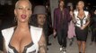 Amber Rose Flaunts Ample CLEAVAGE