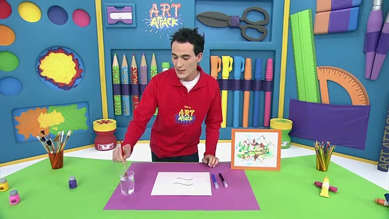 Art Attack - Aquarelle - Sur Disney Junior - VF