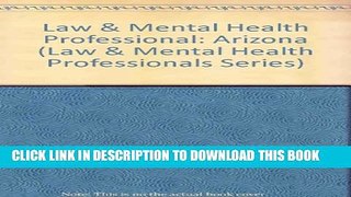 New Book Law   Menatl Health Professionals: Arizona