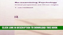 [PDF] Re-examining Psychology: Critical Perspectives and African Insights Popular Colection