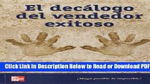 [PDF] El Decalogo del Vendedor Exitoso (Spanish Edition) Free New