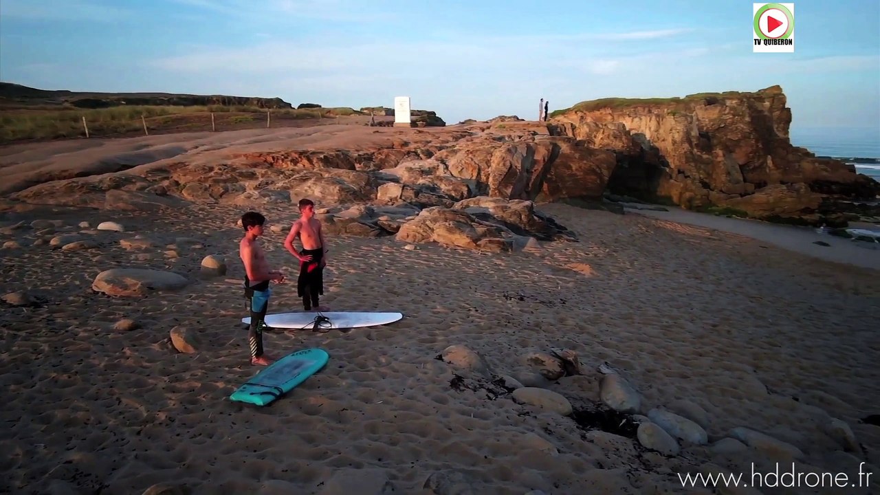 Saint-Pierre Quiberon  |  Shark Surf session HDdrone  |  TV Quiberon 24/7