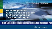 [Get] Enterprise Governance of Information Technology: Achieving Strategic Alignment and Value