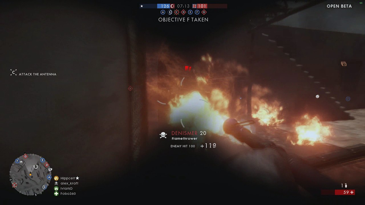 Battlefield 1 Beta Flame Thrower Fun