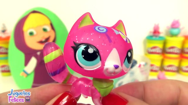 2 Huevos Sorpresas Gigantes de Peppa Pig y Masha y el Oso en Español de Plastilina Play Doh