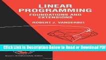 [Get] Linear Programming: Foundations and Extensions (International Series in Operations