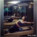 aliaabhatt#takeiteasytuesday - Cleopatra on the Reformer one of my fav exercises!!! Killer side stretch when my body is all sore from the dancing ) thank you @yasminkarachiwala for you're innovative video skills  and for my lovely workou