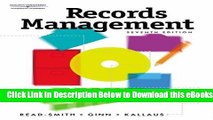 [Reads] Records Management, Text/Disk Package Online Books