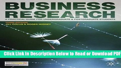 [Get] Business Research: A Practical Guide for Undergraduate and Postgraduate Students Popular New