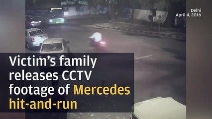 CCTV of teenager who allegedly crushed 32- year old Siddharth Sharma under his Mercedes in delhi