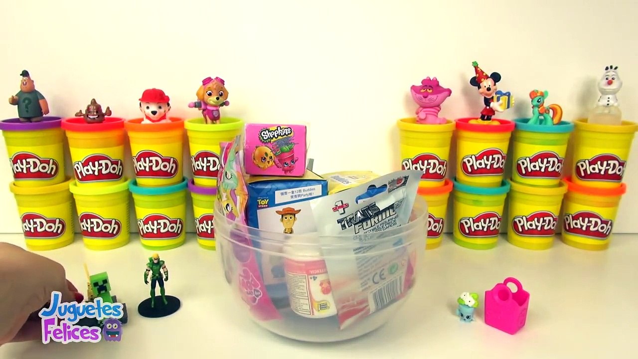 Huevo Sorpresa Gigante de Woody de Toy Story en Español de Plastilina Play Doh