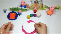 Play doh fun peppa pig ice cream - how to make HELLO KITTY for PEPPA PIG funny toys