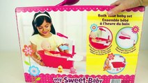 Baby Doll Change poop diaper Baby Nenuco Doll Bathtime Toys for kids video Shower dolls