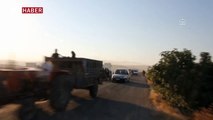 Suriye ordusuna bağlı savaş uçakları sivillere ait konvoya saldırdı
