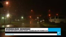 US - Hurricane Hermine batters Florida coast, causing major power cut