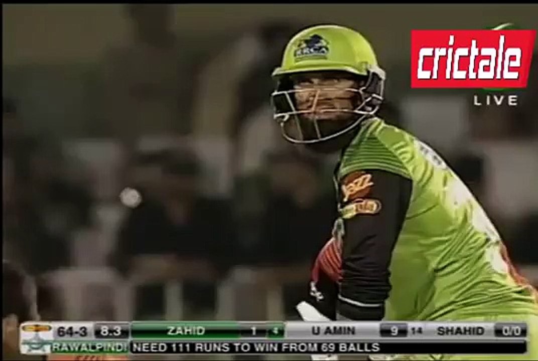 Shahid Afridi 1 Wicket in National T20 Cup 2016