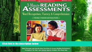 Big Deals  3-Minute Reading Assessments: Word Recognition, Fluency, and Comprehension: Grades 1-4