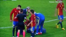 Alvaro Morata Gets Injured vs Belgium friendly