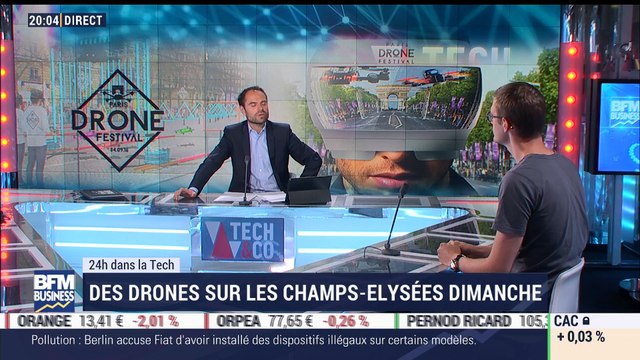 24h dans la Tech: Des drones vont survoler les Champs-Élysées dimanche - 01/09