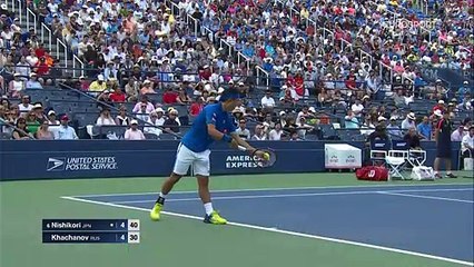 K. Nishikori vs. K. Khachanov - Round 2 - Condensed Match