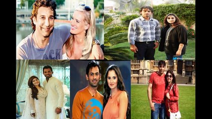 Pakistani Cricketers with their beautiful wife