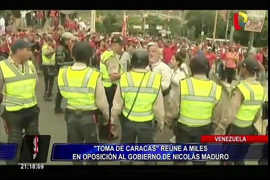 Toma de Caracas: venezolanos marcharon contra Maduro