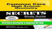 Read Common Core High School: Geometry Secrets Study Guide: CCSS Test Review for the Common Core