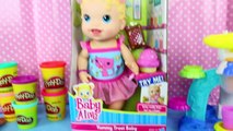 BABY ALIVE Yummy Treat Baby Doll Licks & Eats Play Doh Ice Cream Cones by DisneyCarToys