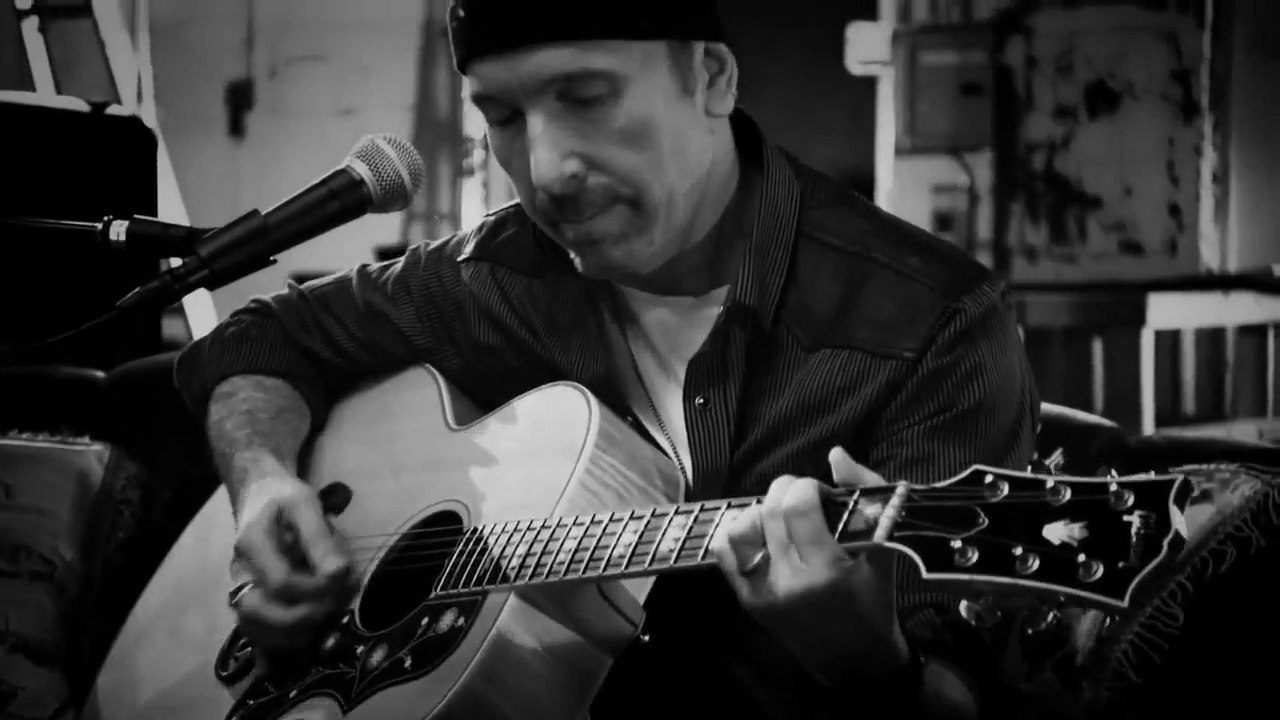 U2 - HD The Edge "Running To Stand Still Acoustic Version 2015"