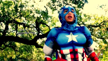 Little Super heroes 3 - Mission Bananas with Spiderman, Captain America, Supergirl, and Hulk