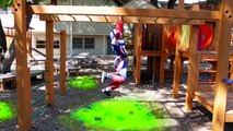 Little Super heroes 4 - Superhero Training Video With Spiderman, Supergirl and Captain America