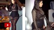 Kim Kardashian Flaunting Her Figure In Sheer Lace Dress