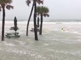Digital Short: Water starting to flood businesses on Clearwater Beach