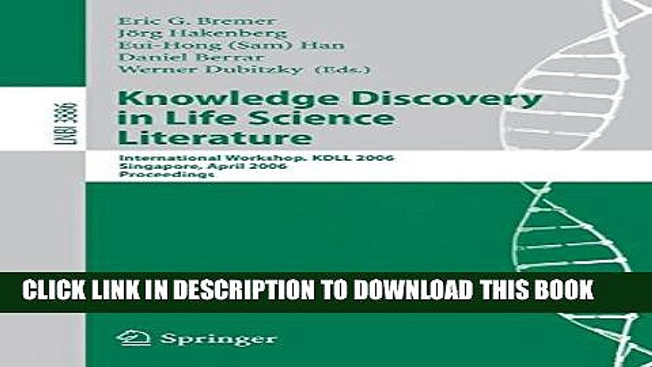 [PDF] Knowledge Discovery in Life Science Liter...