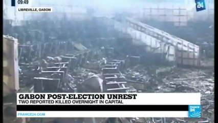 Gabon: two reported killed overnight in post-election violence in Libreville