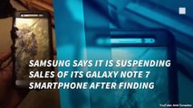 Samsung stops Galaxy Note 7 sales after battery explosions