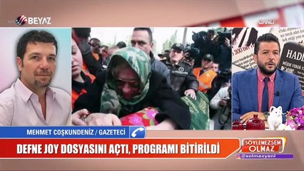 Ünlü gazetecinin programı Defne Joy dosyası yüzünden kaldırıldı mı?