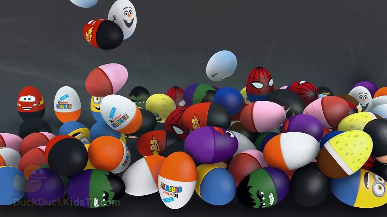 DuckDuckKidsTV || Learn Colors with Surprise Eggs Prank 3D for Kids Toddlers Color Balls Smiley Face