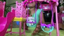 Casita muñecas y Parque con Columpios de Chelsea dollhouse - juguetes Barbie toys en español