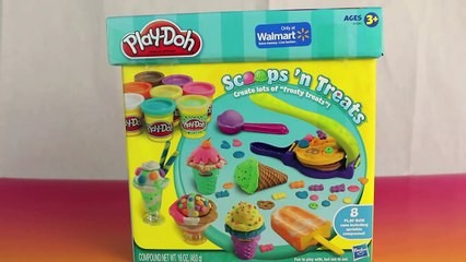 Download Video: Play Doh Scoops N Treats Ice Cream Cones, Popsicles, Scoops, Sundaes and Play-Doh Waffle Cones