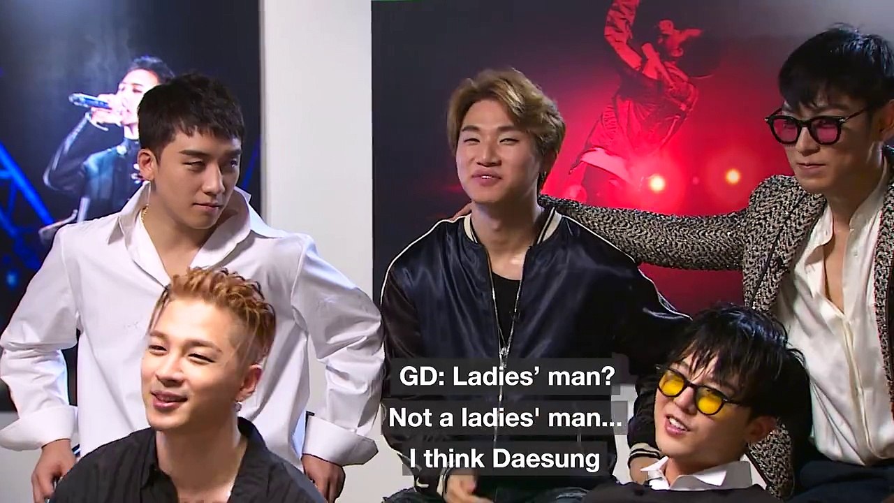 [ENGSUB] 빅뱅 BIGBANG ~ Who is the ladies' man? -- CNN