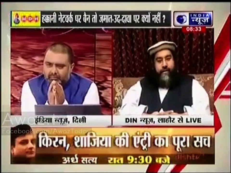 Tahir Ashrafi Blasts India & Narendra Modi on Indian Channel, Host Turns Off His Mike