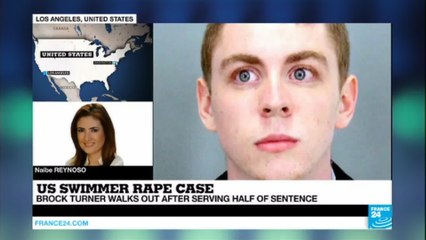 US - Brock Turner walks out after serving half of sentence for rape on inconscious woman