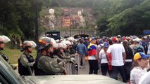 GNB le impidió el paso a los manifestantes que se encontraban en La Cabrera