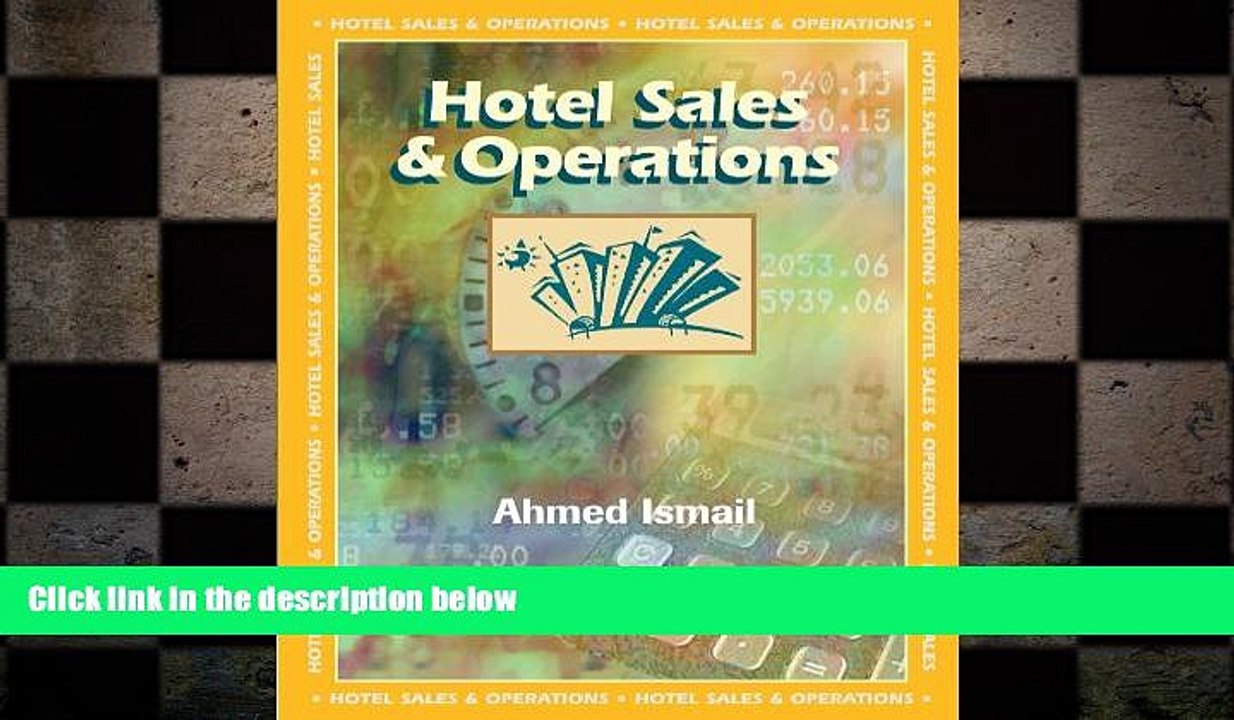 FREE PDF  Hotel Sales and Operations  FREE BOOOK ONLINE