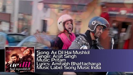 Ae Dil Hai Mushkil _ Ranbir Kapoor _ Aishwariya Rai _ Anuska Sharma _ Fawad Khan